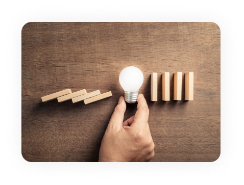 Worker drawing on plans